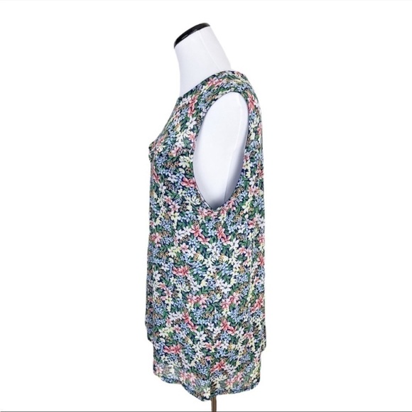 APT. 9 Floral Ruffle Tank Top - Picture 3 of 7